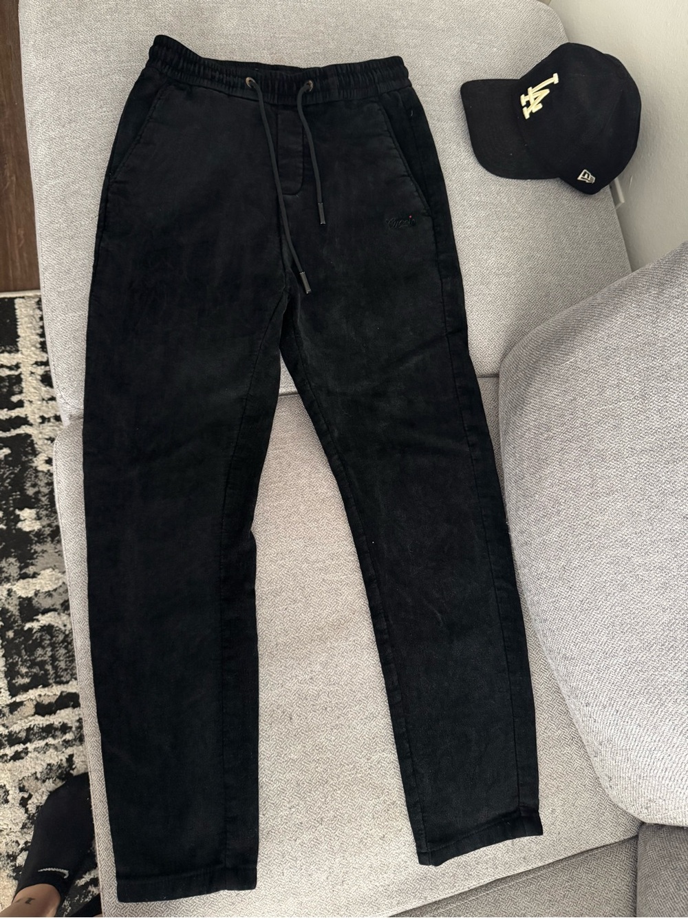 Gucci Black Elastic Waist Pants